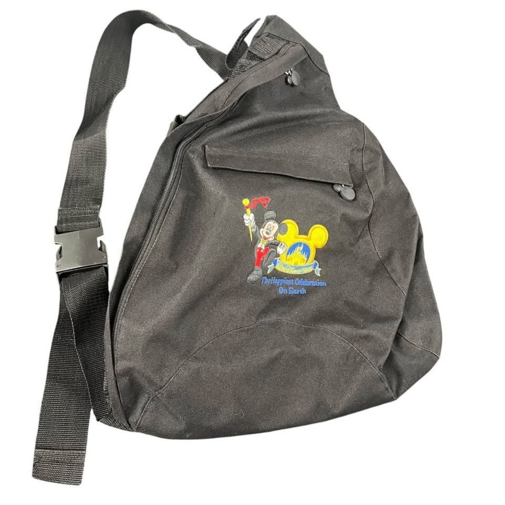 Walt Disney World Sling Bag One Shoulder Backpack Happiest Place On Earth FLAWS